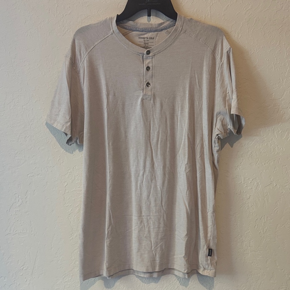 Kenneth Cole Henley Short Sleeve Tee